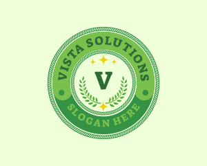 Eco Laurel Wreath  logo design