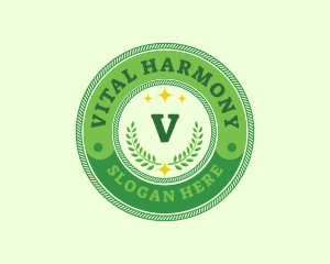 Eco Laurel Wreath  logo design