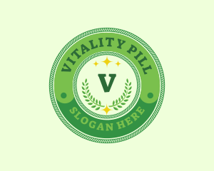 Eco Laurel Wreath  logo design