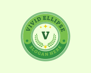 Eco Laurel Wreath  logo design