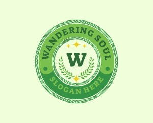 Eco Laurel Wreath  logo design