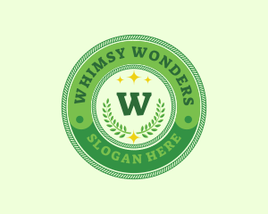 Eco Laurel Wreath  logo design