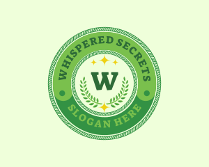 Eco Laurel Wreath  logo design