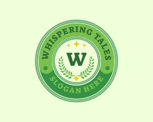 Eco Laurel Wreath  logo design