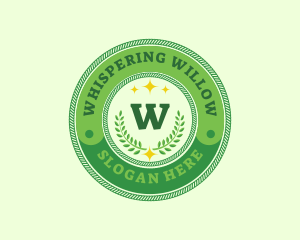 Eco Laurel Wreath  logo design