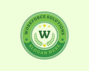 Eco Laurel Wreath  logo design