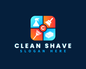 Cleaning Sanitary Disinfection logo design