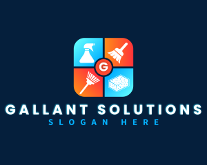 Cleaning Sanitary Disinfection logo design