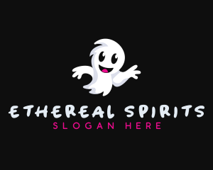 Halloween Ghost Spirit logo design