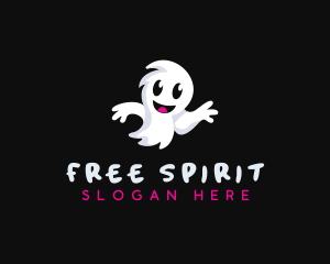 Halloween Ghost Spirit logo design