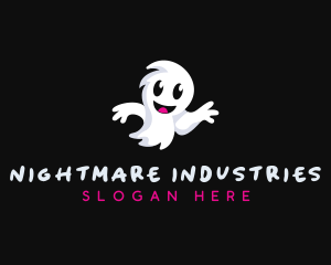 Halloween Ghost Spirit logo design