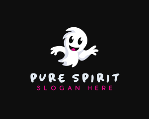 Halloween Ghost Spirit logo design