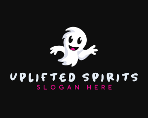 Halloween Ghost Spirit logo design