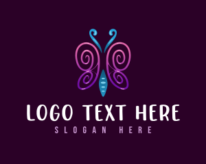 Feminine Butterfly Wings logo