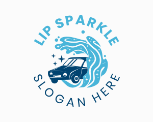 Car Waves Sparkle logo design