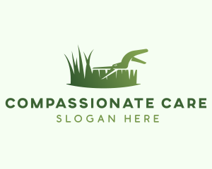 Grass Cutter Lawn Care logo design