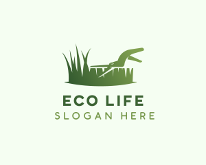 Grass Cutter Lawn Care logo design