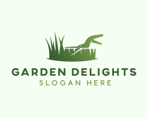 Grass Cutter Lawn Care logo design