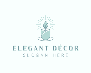 Candle Decor Candlelight logo design