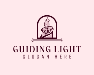 Elegant Candle Light logo design