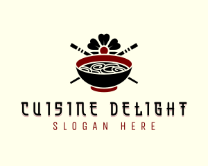 Noodle Cooking Culinary logo design