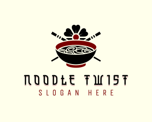 Noodle Cooking Culinary logo design