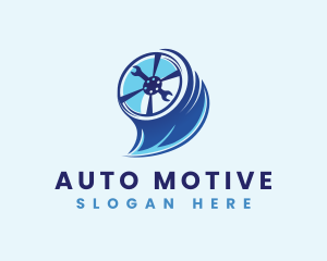 Automotive Tire Wheel  logo design