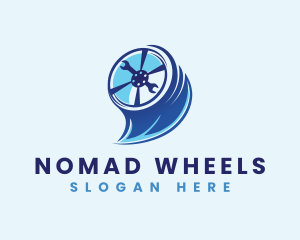 Automotive Tire Wheel  logo design