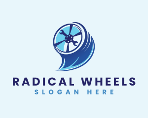 Automotive Tire Wheel  logo design