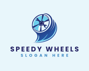 Automotive Tire Wheel  logo design