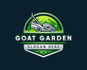 Lawn Grass Mowing logo design