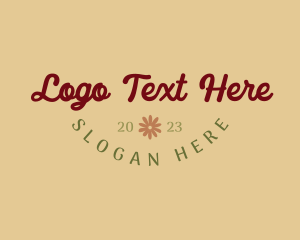 Retro Hippie Business logo design