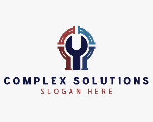 Plumbing Wrench Repair logo design