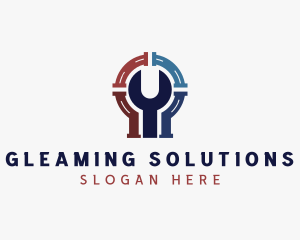 Plumbing Wrench Repair logo design