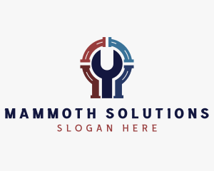 Plumbing Wrench Repair logo design