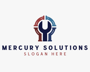 Plumbing Wrench Repair logo design