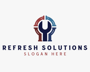 Plumbing Wrench Repair logo design