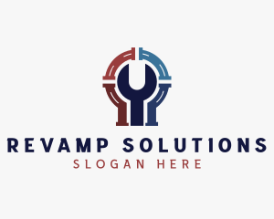 Plumbing Wrench Repair logo design