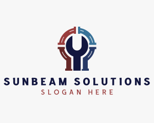 Plumbing Wrench Repair logo design