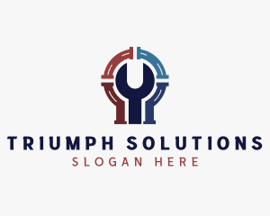 Plumbing Wrench Repair logo design