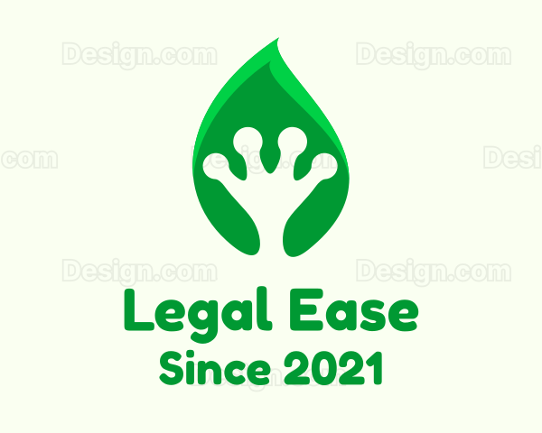 Leaf Frog Palm Logo