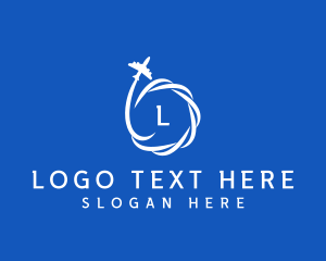 Logistics Courier Airplane logo design