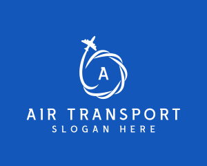 Logistics Courier Airplane logo design