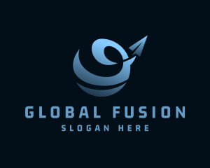 Global Plane Travel logo design