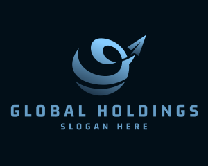 Global Plane Travel logo design