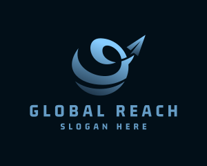 Global Plane Travel logo design