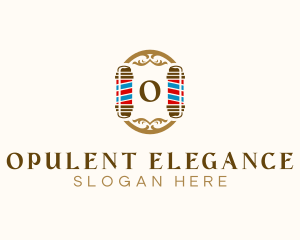 Elegant Barber Pole  logo design