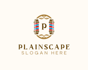 Elegant Barber Pole  logo design