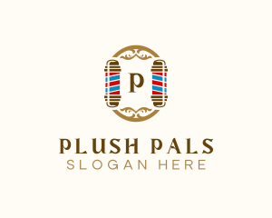 Elegant Barber Pole  logo design