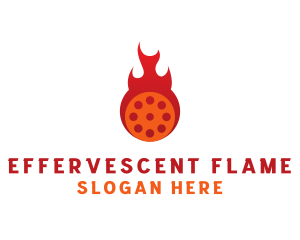 Film Reel Flame logo design